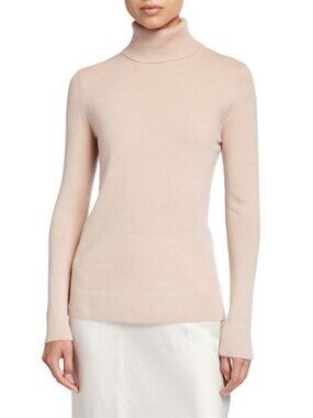 Neiman Marcus Cashmere Turtleneck Sweater Rose Quartz Sz S